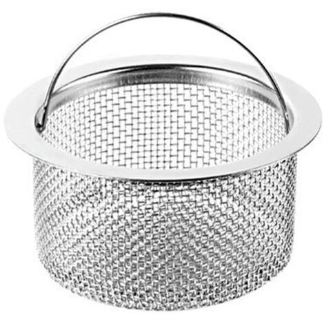 Filtro per lavello da cucina – Tappo di scarico per lavello  Cattura capelli con manico  Filtro per lavello rimovibile in acciaio inossidabile, 7,7 cm