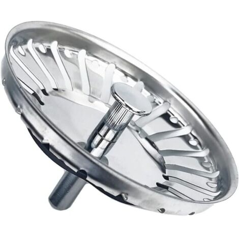 Filtro per lavello da cucina, tappo in acciaio inox Ø84mm, elevata durata, previene le ostruzioni