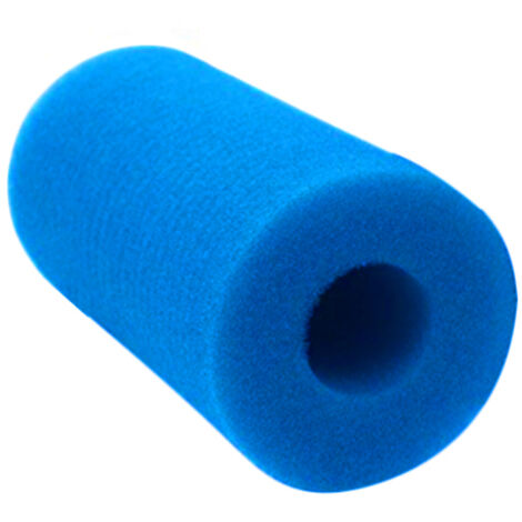 Filtro per piscina, filtro per Intex tipo A, cartuccia in schiuma riutilizzabile/lavabile, spugna per la pulizia, blu 10 cm x 20 cm