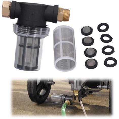 Filtro per pompa dell'acqua, filtro per tubo da giardino da 3/4", filtro per acqua, filtro per idropulitrice, accessori per utensili da giardino