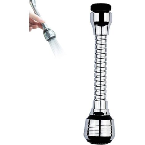 Filtro per rubinetto da cucina con gorgogliatore / Filtro per soffione doccia regolabile per ugello schiumogeno per risparmio idrico / Rubinetto a 360 gradi