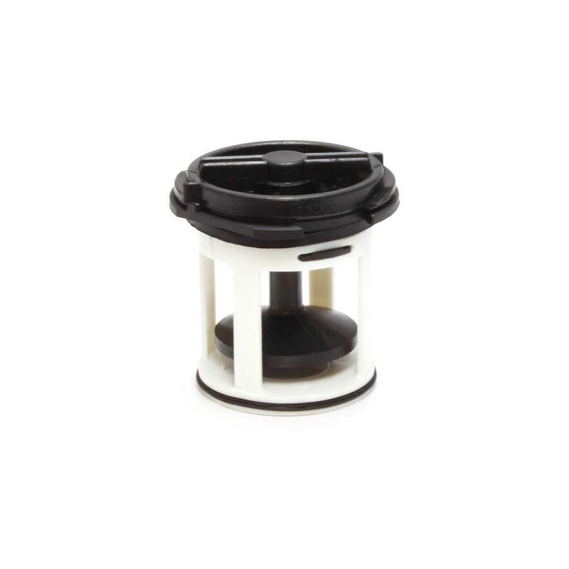 Image of Whirlpool Ariston Hotpoint - filtro pompa scarico acqua lavatrice ignis whirlpool tappo nero