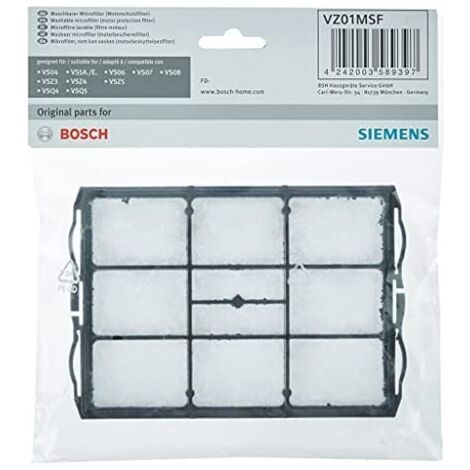 Filtro protector de motor lavable para aspiradora Bosch, Siemens