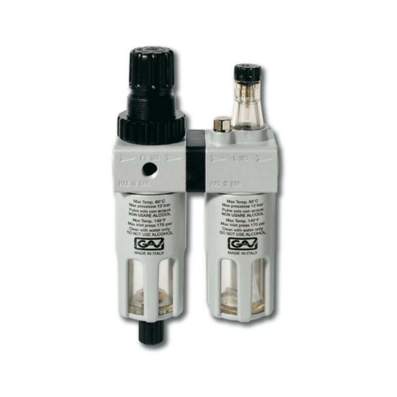 Image of Filtro regolatore lubrificatore ad aria per aria compressa micro 1/4
