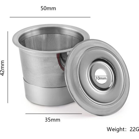 Filtro reutilizable para cápsulas de café para cafetera Keurig 1.0 de una sola taza, filtro recargable universal, paquete de 1 unidad.