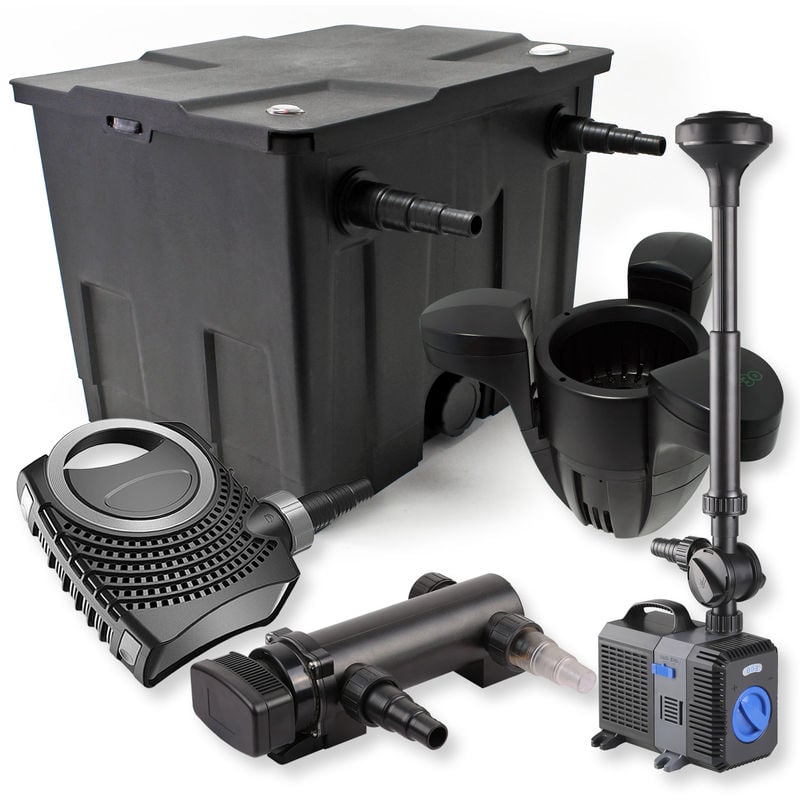 

Filtro set estanque 12000l 18W UVC Clarificador NEO8000 Fuente Skimmer jardin