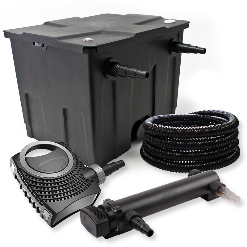 

Filtro set estanque 12000l 24W UVC Clarificador NEO8000 70W Bomba Tubo jardin