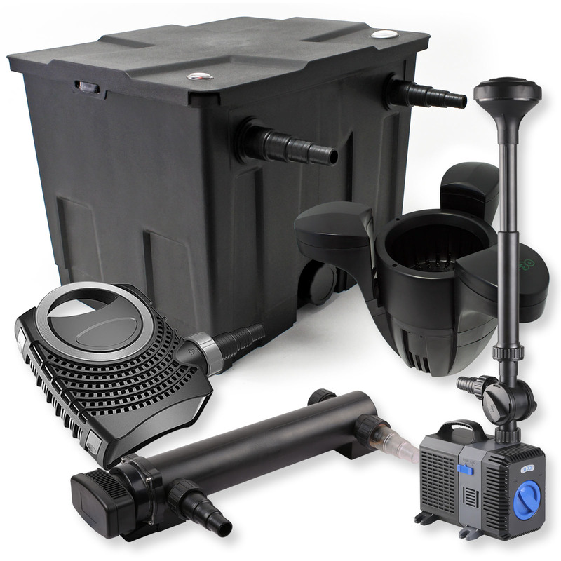 

Wiltec - Filtro set estanque 12000l 24W UVC Clarificador NEO8000 Fuente Skimmer jardin