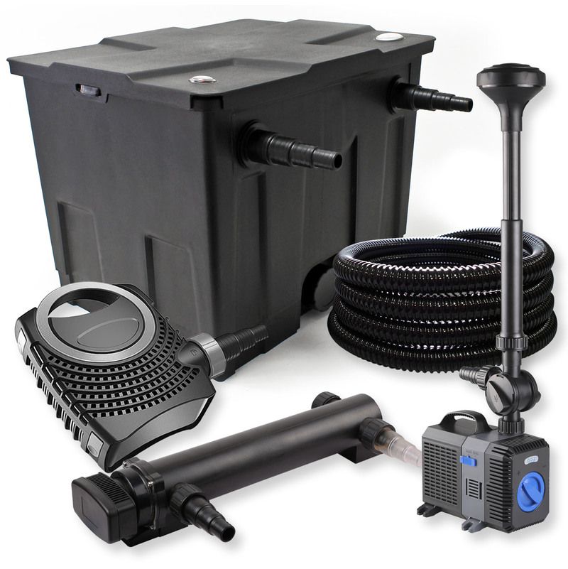 

Wiltec - Filtro set estanque 12000l 24W UVC Clarificador NEO8000 Tubo Fuente jardin