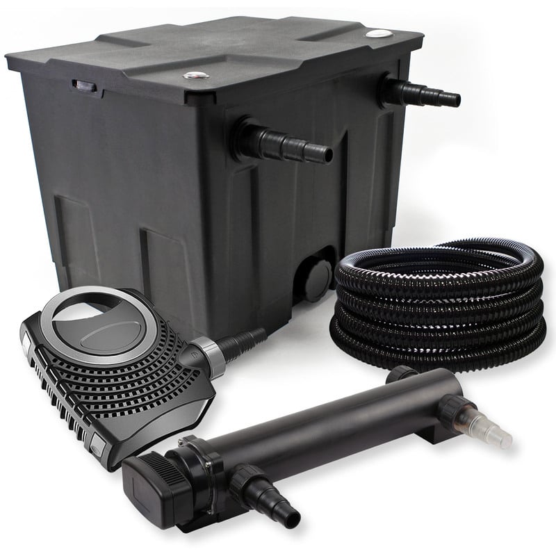 

Filtro set estanque 12000l 36W UVC Clarificador NEO10000 80W Bomba Tubo jardin