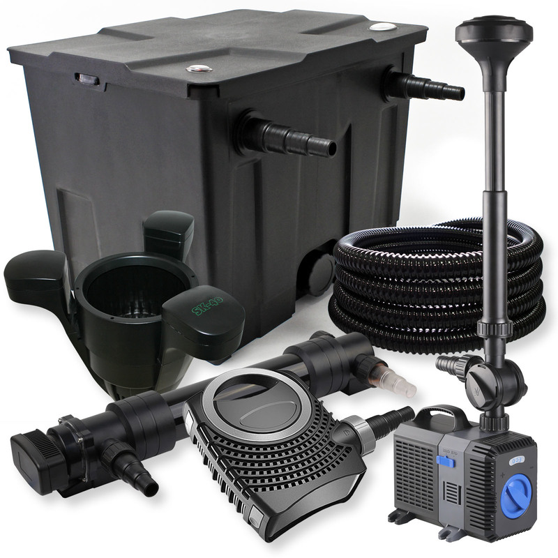 

Wiltec - Filtro set estanque 12000l 36W UVC Clarificador NEO8000 Tubo Fuente Skimmer jardin
