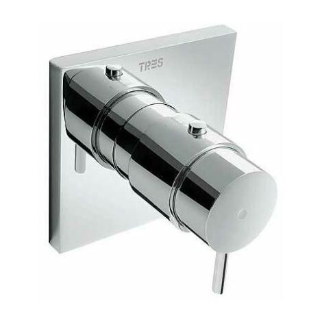 TRESMOSTATIC Conjunto de grifo termostático mural de 2 vías para ducha -407395