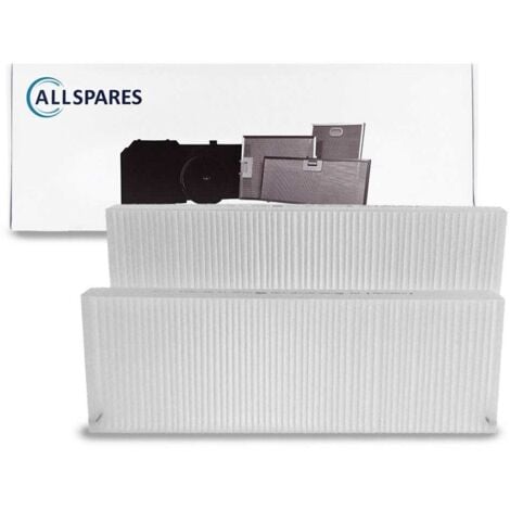Filtro WTW AllSpares (juego de 2) Clase de filtro G4/F9 apto para Vaillant RecoVAIR VAR 260/4 / 360/4 (492 x 165 x 47 mm / 492 x 161 x 47 mm)