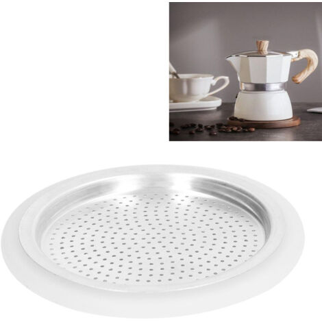Filtro y junta reutilizables de aluminio para cafetera – Filtro de aluminio con junta para cafeteras para 3 personas