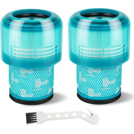Filtros compatibles con Dyson V11, V15, SV14, SV17 y SV22 Detect Absolute, 2 filtros de repuesto para aspiradora Dyson, color azul.