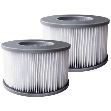 Filtros compatibles con MSpa para jacuzzis: paquete de 2 cartuchos de filtro mejorados para jacuzzis inflables.