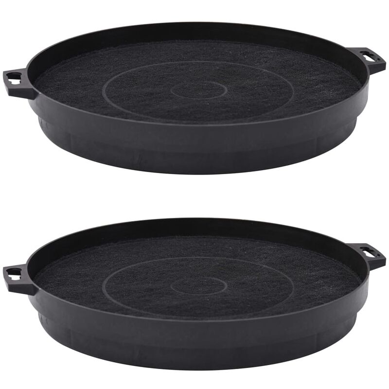 

Filtros de carbón para camapana extractora 2 unidades 210 mm - Negro