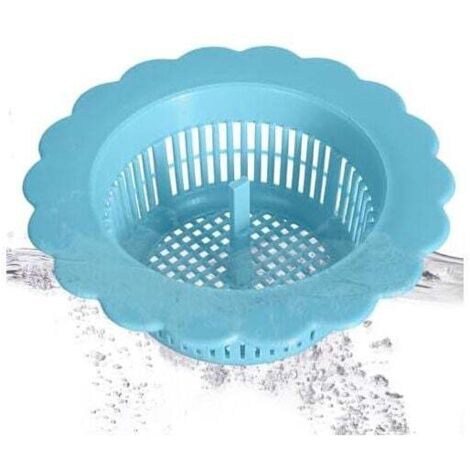 Filtros de desagüe KZQ, 9 x 5 x 3 cm – Protector de desagüe para fregadero, colador con asa, recogedor de pelos para desagüe de ducha, tapón de desagüe, colador de desagüe, tapón de filtro protector