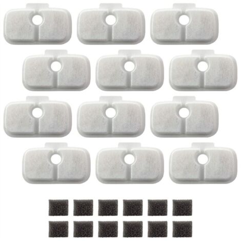Filtros de repuesto para bebederos de gatos PLWF105/PLWF115/PLWF005, triple filtración.