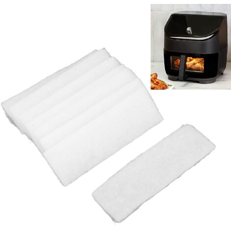 Filtros de repuesto para la freidora ClearCook OdorErase de 6 cuartos – 8 unidades, fibra de 16 x 5 cm