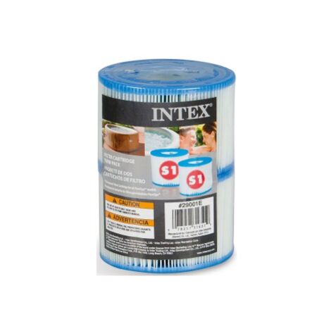 Intex Cartucho de filtro tipo S1 para PureSpa, paquete doble