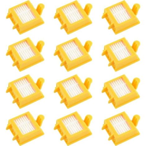 Filtros KZQ 12 compatibles con Roomba 700. Numerosos repuestos para filtros de la Serie 7. Repuesto para doce filtros: 720, 730, 750, 760, 765, 770, 772, 776, 780, 785 y 790.