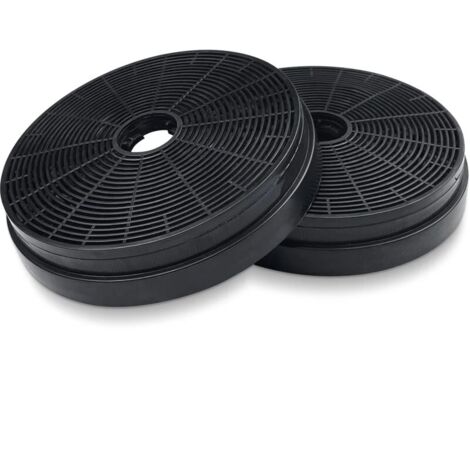 filtros para campana extractora (Ø175 mm), filtro de carbón activado, repuesto para extractor de cocina, filtro de recirculación de aire para Respekta Miz0031, Klarstein y Pkm Co4.