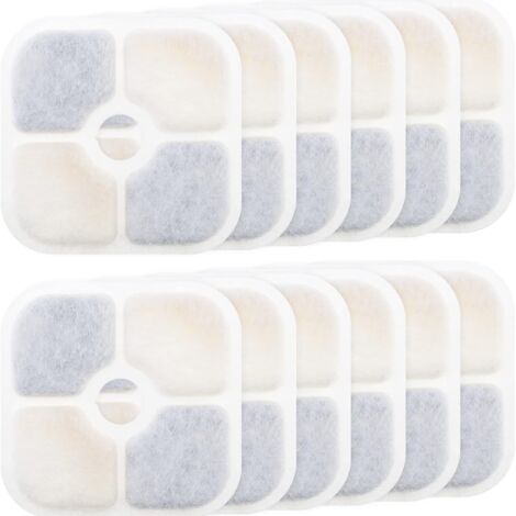 Filtros para fuente de agua YMYNY de 12 piezas - para Catit PIXI 43717 - Filtro de carbón activado - Alta calidad