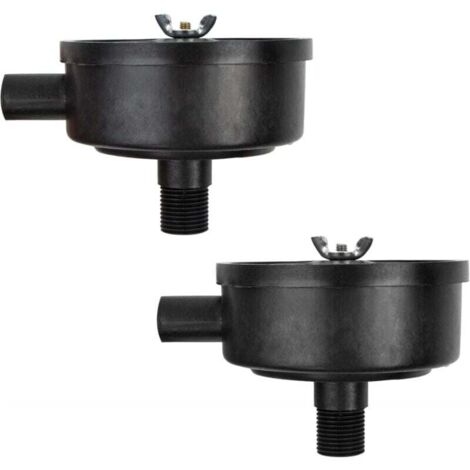 Filtros silenciadores para compresores de aire, accesorios, carcasa de plástico con rosca macho de 1/2" (20 mm), para compresores de aire y calderas, 2 unidades