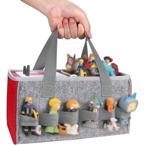 Filz-Aufbewahrungstasche für Toniebox – Organizer mit Griff, bietet Platz für 30–40 Tonies-Figuren, praktisches und leichtes Zubehör