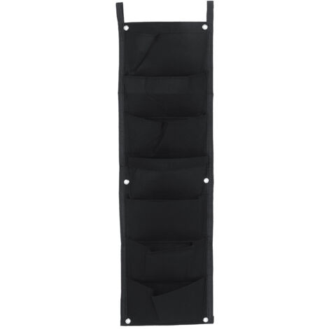 Filz-Wand-Pflanzbeutel mit 7 vertikalen Taschen, 100x30 cm, zum Aufhängen von Pflanzen und für Gartenarbeiten.