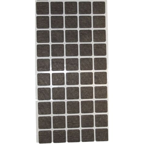 Filzgleiter 20 x 20 x 3 mm selbstklebend braun