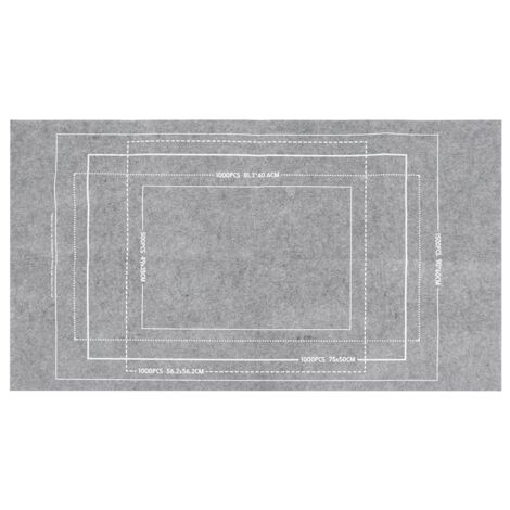 Filzspielmatte für Kinder, 66 x 117 cm, grau, mit Aufbewahrungsmöglichkeit für Puzzles