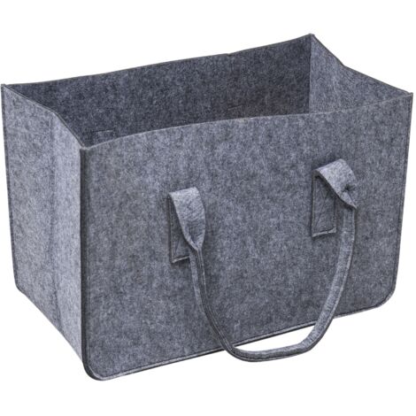 Filztasche für Brennholz in Grau WERKA PRO  50x27x34cm
