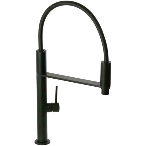 Fima Miscelatore Cucina Monoforo Doccetta Estraibile Nero  F7047-NS