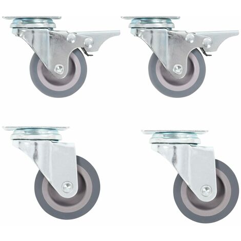 FIMEI 4 pcs Roulettes pivotantes 50 mm