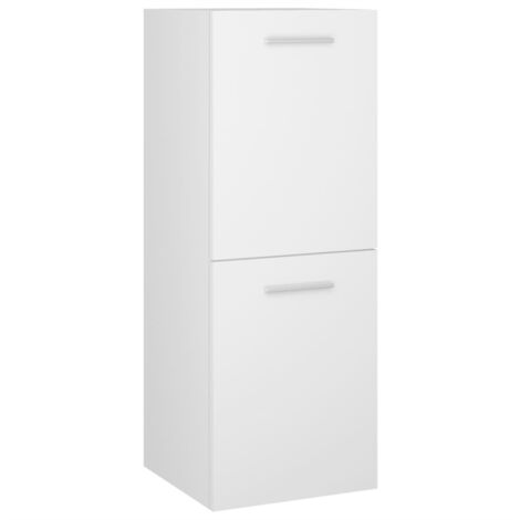 FIMEI Armoire de salle de bain Blanc 30x30x80 cm Aggloméré