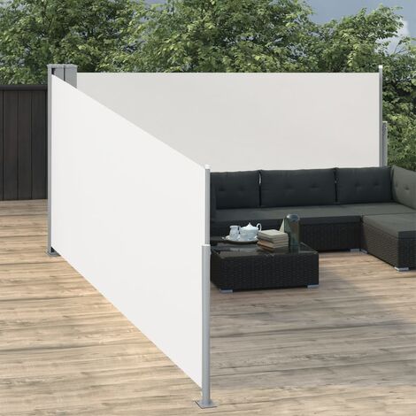 FIMEI Auvent latéral rétractable Crème 100 x 1000 cm