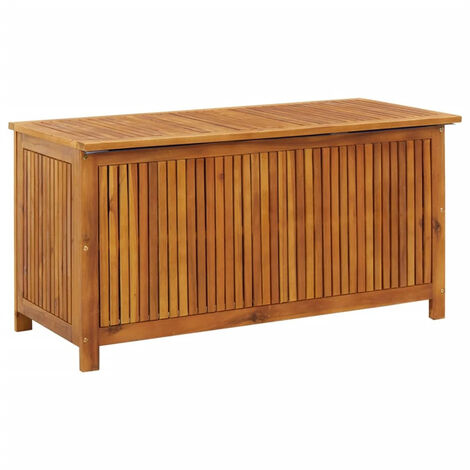 FIMEI Boîte de rangement de jardin 113x50x58 cm Bois d'acacia solide