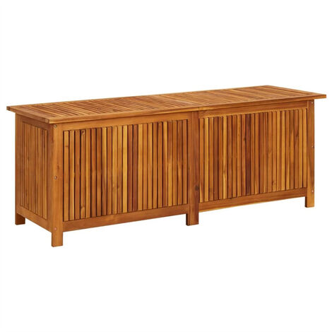 FIMEI Boîte de rangement de jardin 150x50x58 cm Bois d'acacia solide
