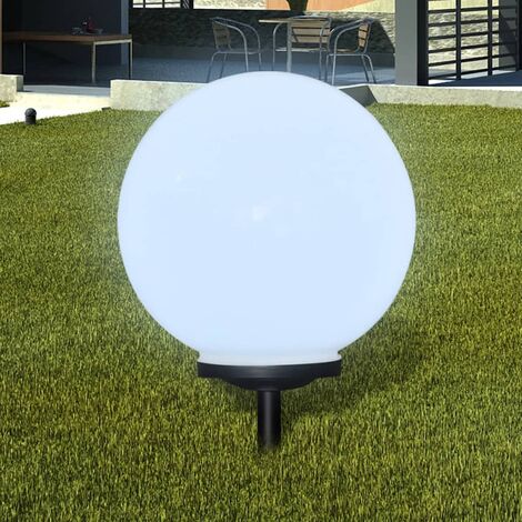 FIMEI Boule solaire extérieure de jardin 40cm 1 pc avec piquet de sol