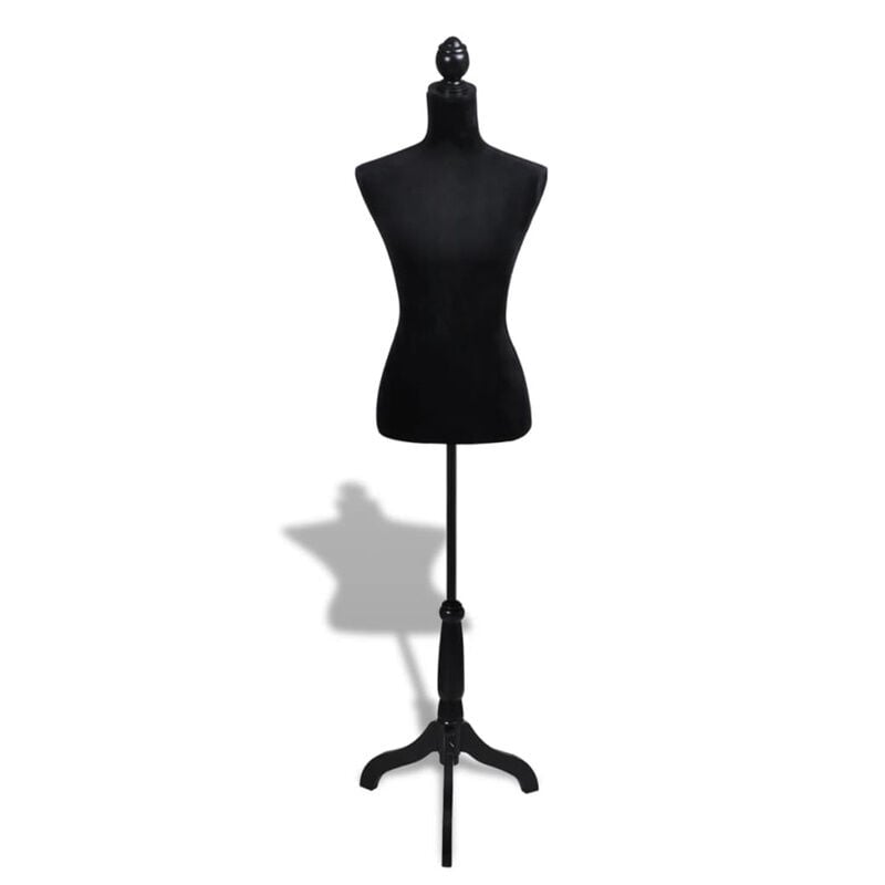 FIMEI Buste de couture Mannequin de Femme Noir