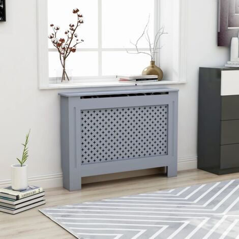 FIMEI Cache-radiateur Anthracite 112x19x81 cm MDF