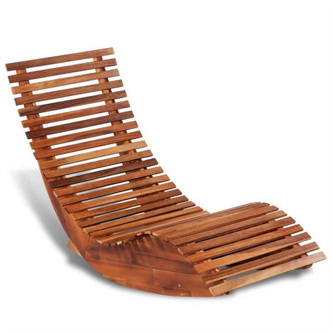 FIMEI Chaise longue basculante Bois d'acacia