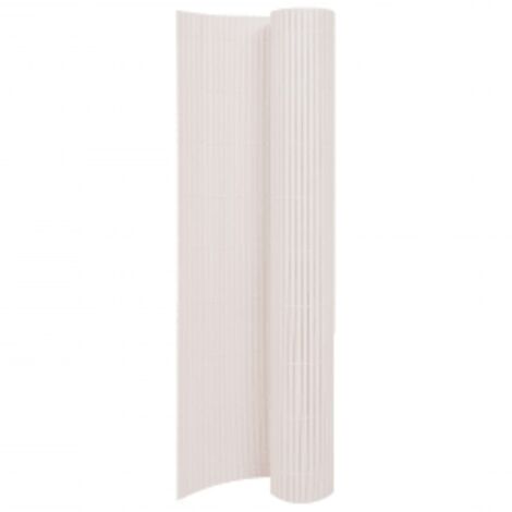 FIMEI Clôture de jardin double face 110x300 cm Blanc