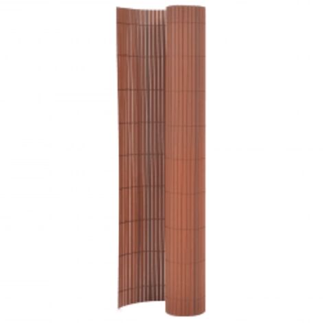 FIMEI Clôture de jardin double face 110x300 cm Marron