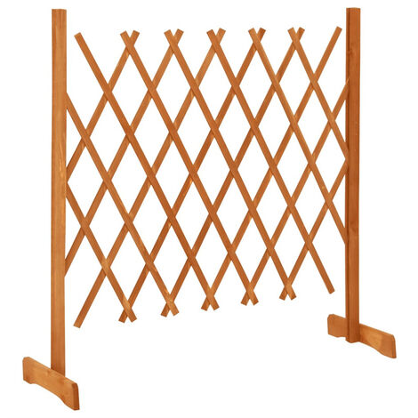 FIMEI Clôture en treillis de jardin Orange 120x90 cm Bois de sapin