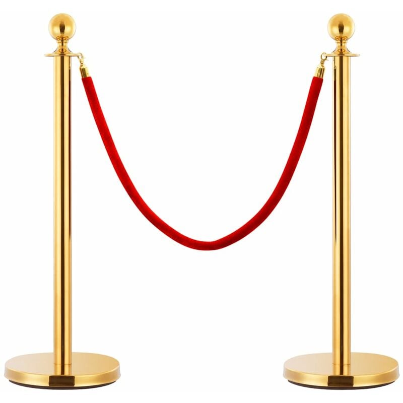 Fimei - Corde de colonne Rouge et doré Velours