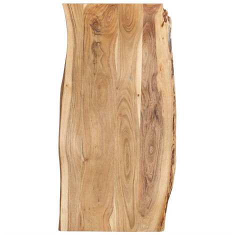 FIMEI Dessus de table Bois d'acacia massif 118x(50-60)x2,5 cm