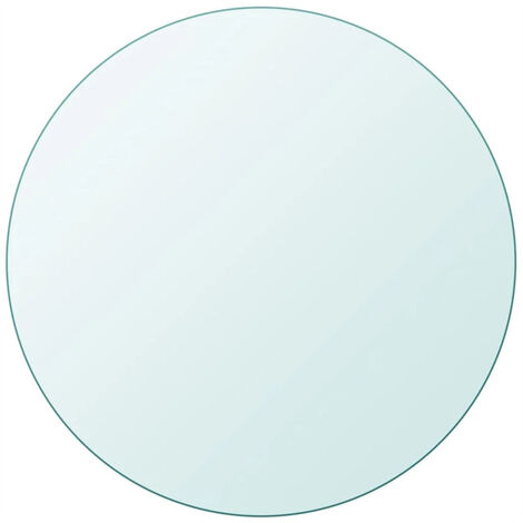 FIMEI Dessus de table ronde en verre trempé 600 mm